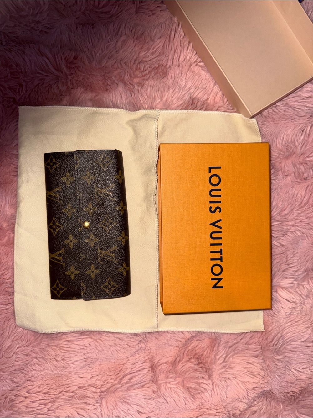 Louis Vuitton Monogram Key Holder Wallet - Brown & Gold Hardware
